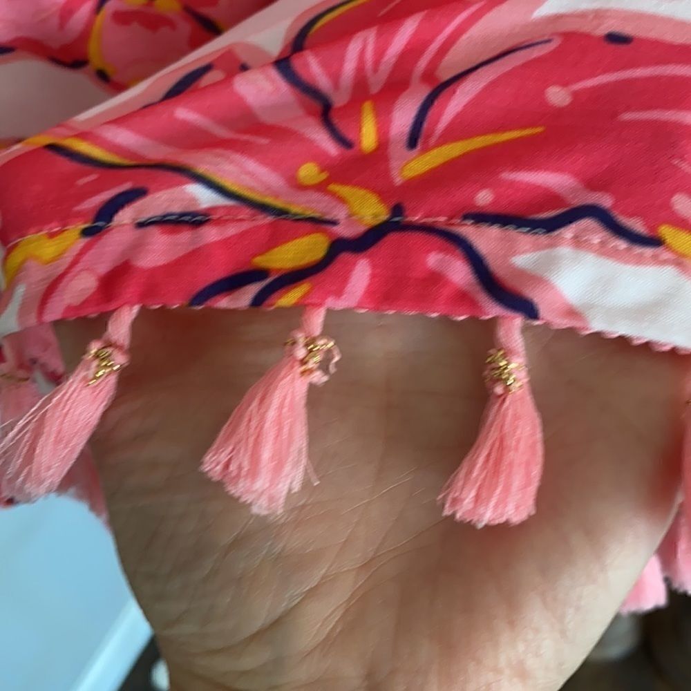 Simply Southern | Sarasota Floral Tassel Dress | L - Picture 4 of 7